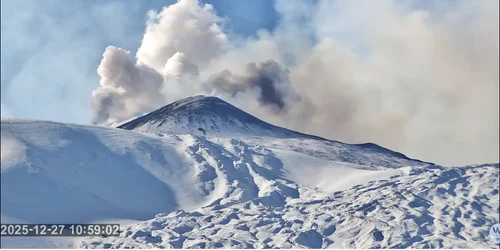 muntele etna continua sa erupa 27 12 2025 FOTO: X/@helionomics