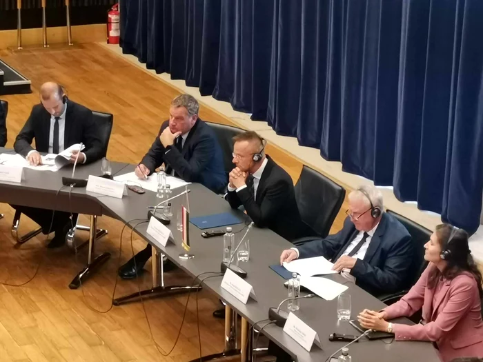 Peter Szijjarto și Sorin Grindeanu s-au întâlnit la Timișoara FOTO Ștefan Both