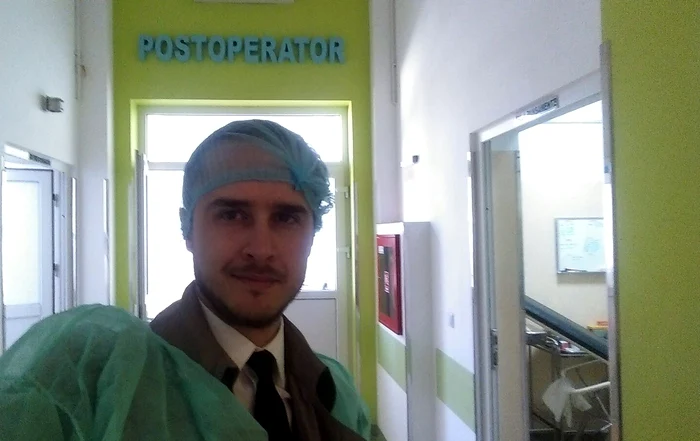 Şerban Copoţ a fost alături de soţia sa, care a adus pe lume al doilea copil al cupluluiFoto: Arhiva personală