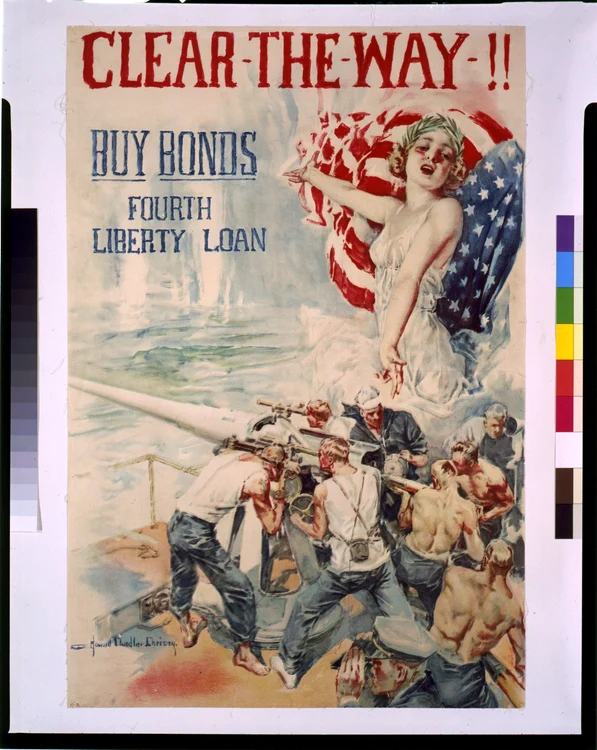 Afiș propagandistic american din Primul Război Mondial FOTO wikipedia