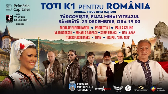 Spectacolul “Toţi K1 pentru România – Visul unei Naţiuni” este un proiect al Asociaţiei “Mândru să fii Român” şi al Agenţiei de Folclor