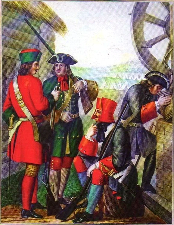 Trupele lui Petru cel Mare FOTO wikipedia