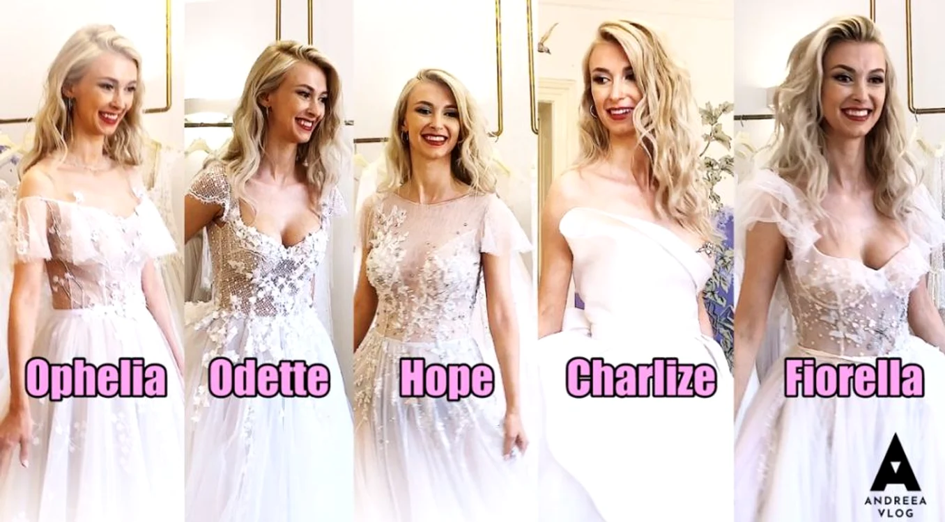 Acestea sunt modelele, probate de Andreea Bălan la atelier 