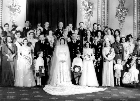 Fotografii de la nunta regine Elisabeta cu prinţul Filip 1947  FOTO Profimedia