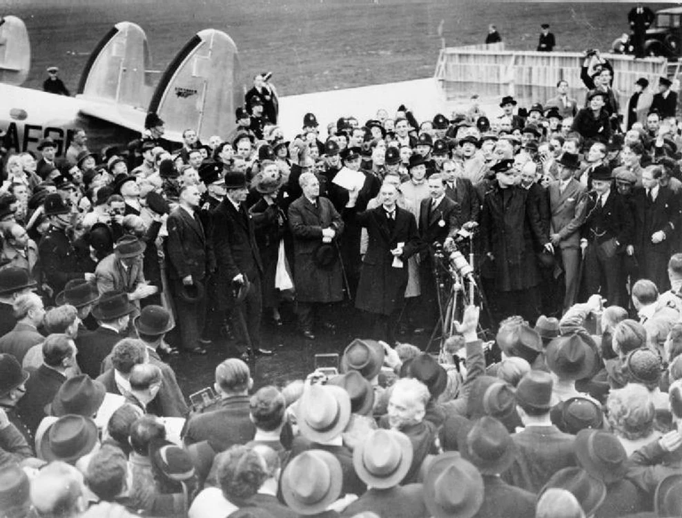 Acordul de la München (30 septembrie 1938)  FOTO: Wikipedia
