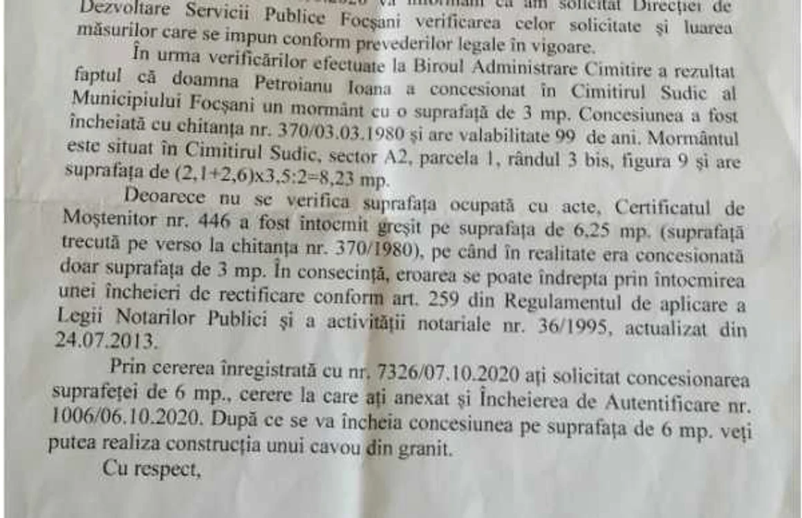 scandal cimitir