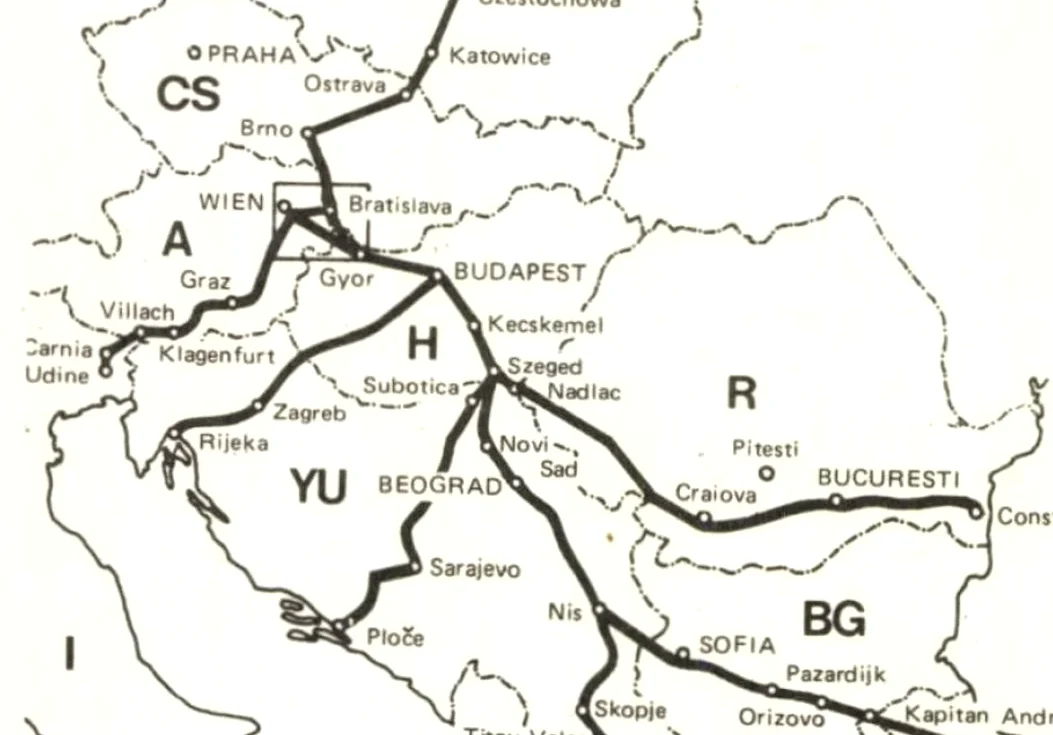 Schița autostrăzii, 1982 / foto: arhivă 