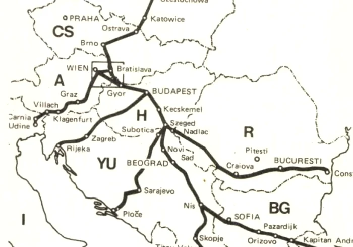 Schița autostrăzii, 1982 / foto: arhivă 