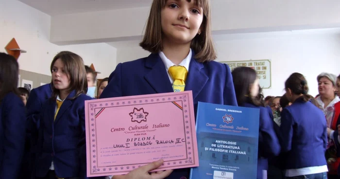 Raluca Bozdog a primit premiul întâi din partea Centrului Cultural Italian din Alba Iulia