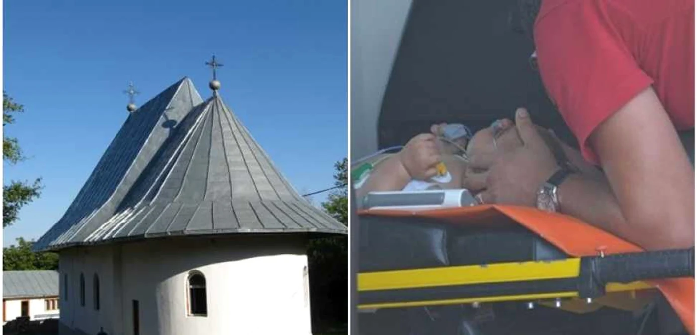 Evenimentul nefericit a avut loc la Biserica din Curături, comuna Ciurea, judeţul Iaşi FOTO MMB/Botoşăneanul