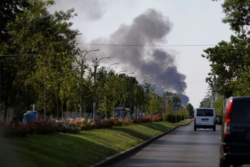 Incendiu hală Mogoşoaia - 14 aug 2021 / FOTO Inquam Photos / Octav Ganea