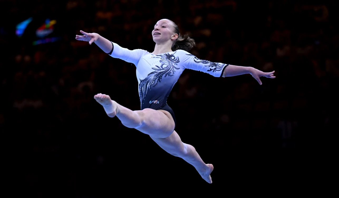Ana Bărbosu, una dintre gimnastele care au contribuit la calificare (FOTO: Getty Images)