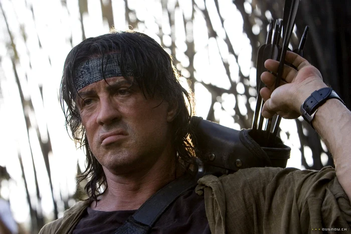 Sylvester Stallone, în rolul lui John Rambo din franciza „Rambo“ FOTO Studio Produzent