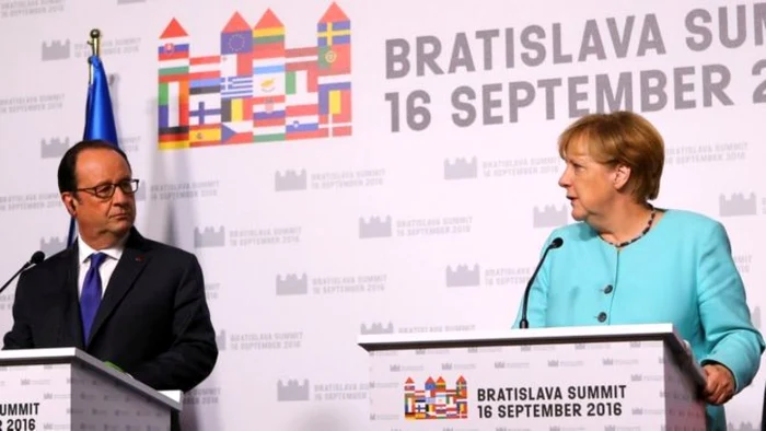 Mesajul 
de unitate post-Brexit al marilor puteri fondatoare ale UE a suferit din
 cauza supărării italiene. A fost o breşă asumată de Merkel, pentru a 
aplana ostilitatea Grupului de la Vişegrad