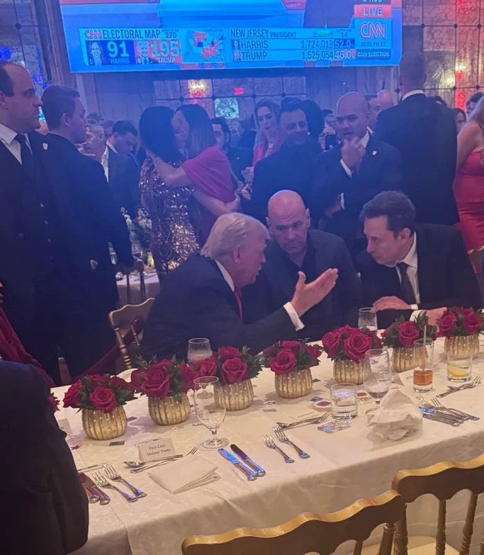 Elon Musk la serata prezidențială a lui Donald Trump. FOTO: Platforma X
