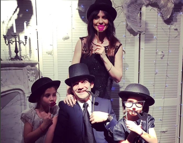 Adelina, Cristi Chivu şi fetiţele lor, un tablou fericit în patruFoto: arhiva personală