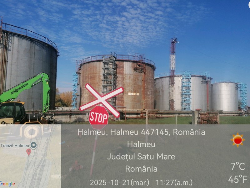 Garda de Mediu avertizează asupra unui „pericol de accident major” în Satu Mare. Unde au găsit comisarii mii de tone de azotat de amoniu de calciu