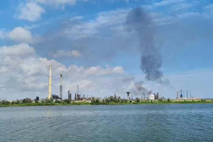Explozie la Rafinăria Petromidia din Năvodari 2 iulie 2021 FOTO Inquam Photos / Costin Dinca