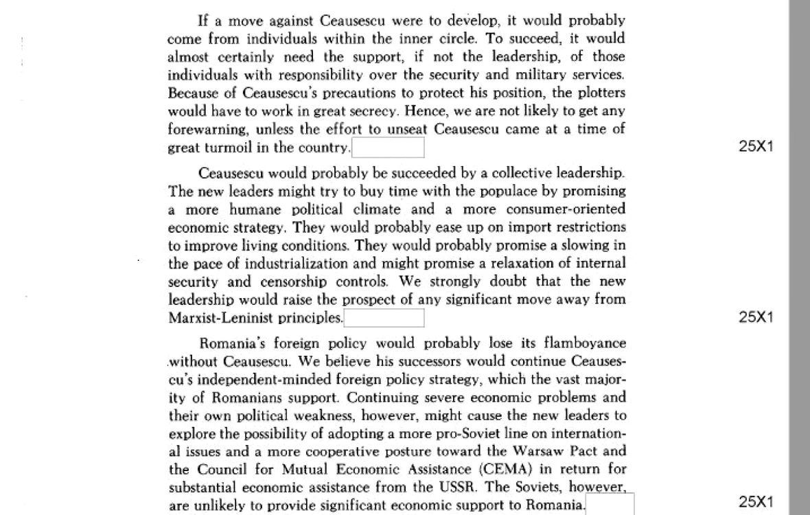 cia ceausescu 1983