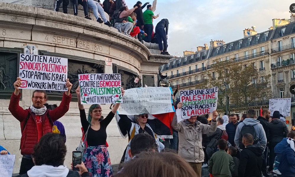 La Paris are loc prima demonstraţie pro-palestiniană autorizată după atacul Hamas din 7 octombrie - VIDEO 
