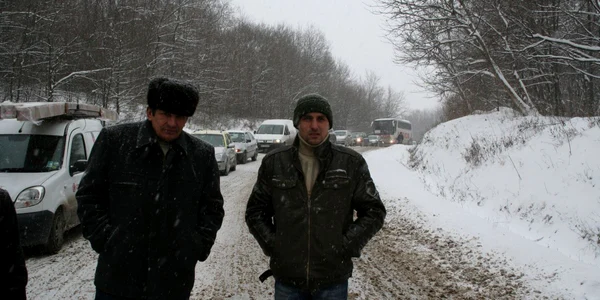 Persoane blocate în trafic
