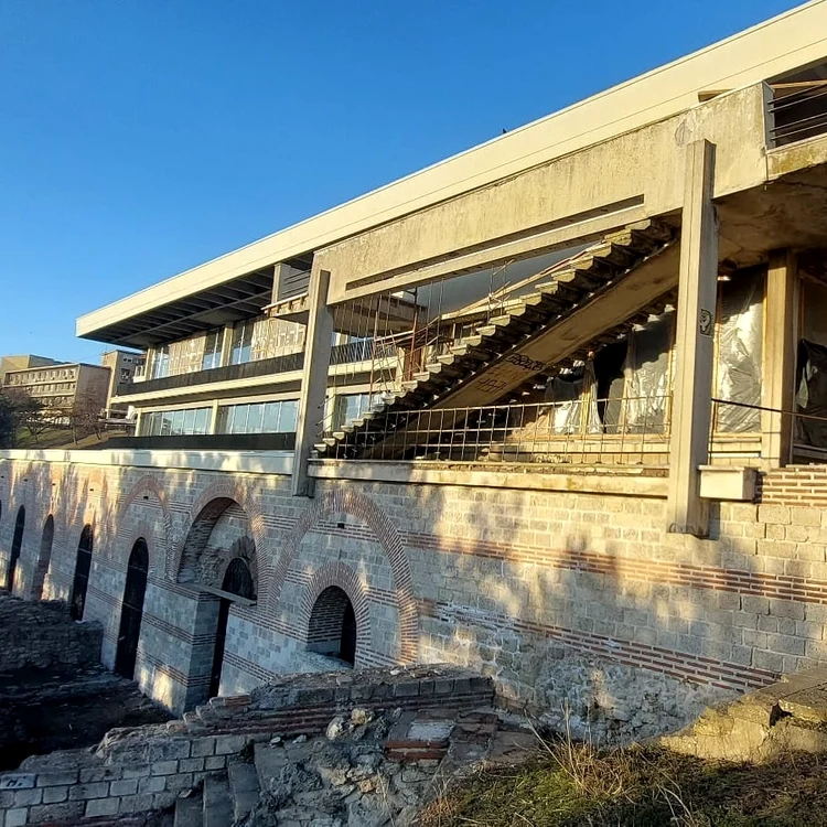 Lucrări la Edificiul Roman cu Mozaic FOTO Consiliul Județean Constanța