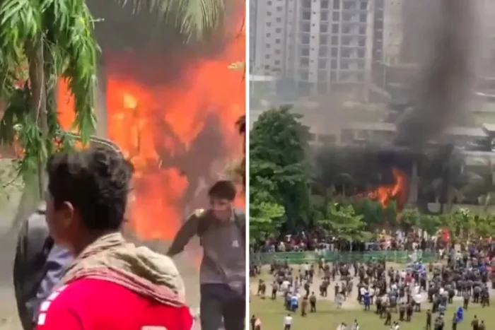 VIDEO Un avion militar s-a prăbușit în campusul unei școli. Cel puțin o persoană a murit