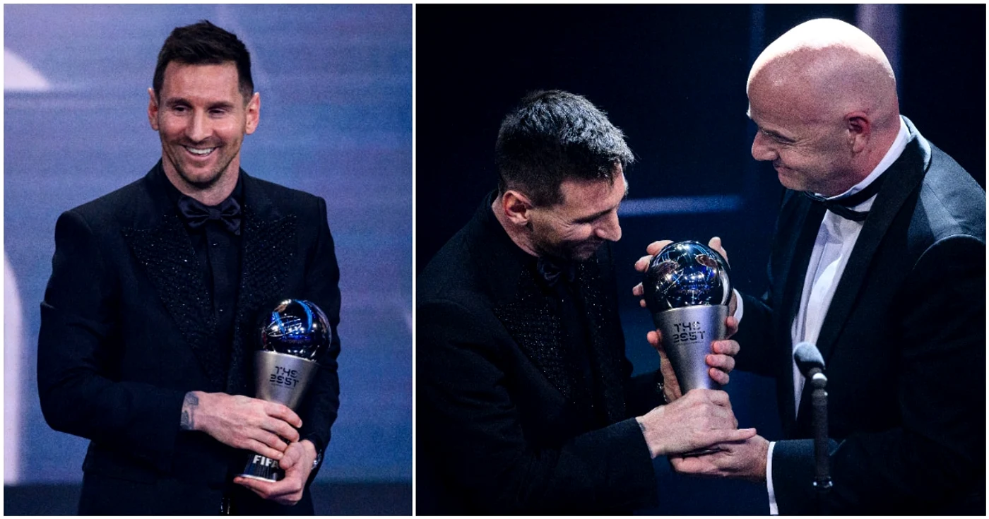 Messi a primit premiul FIFA The Best din partea lui Gianni Infantino, șeful forului mondial