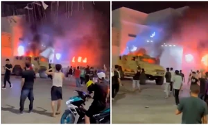 violente tripoli libia foto x