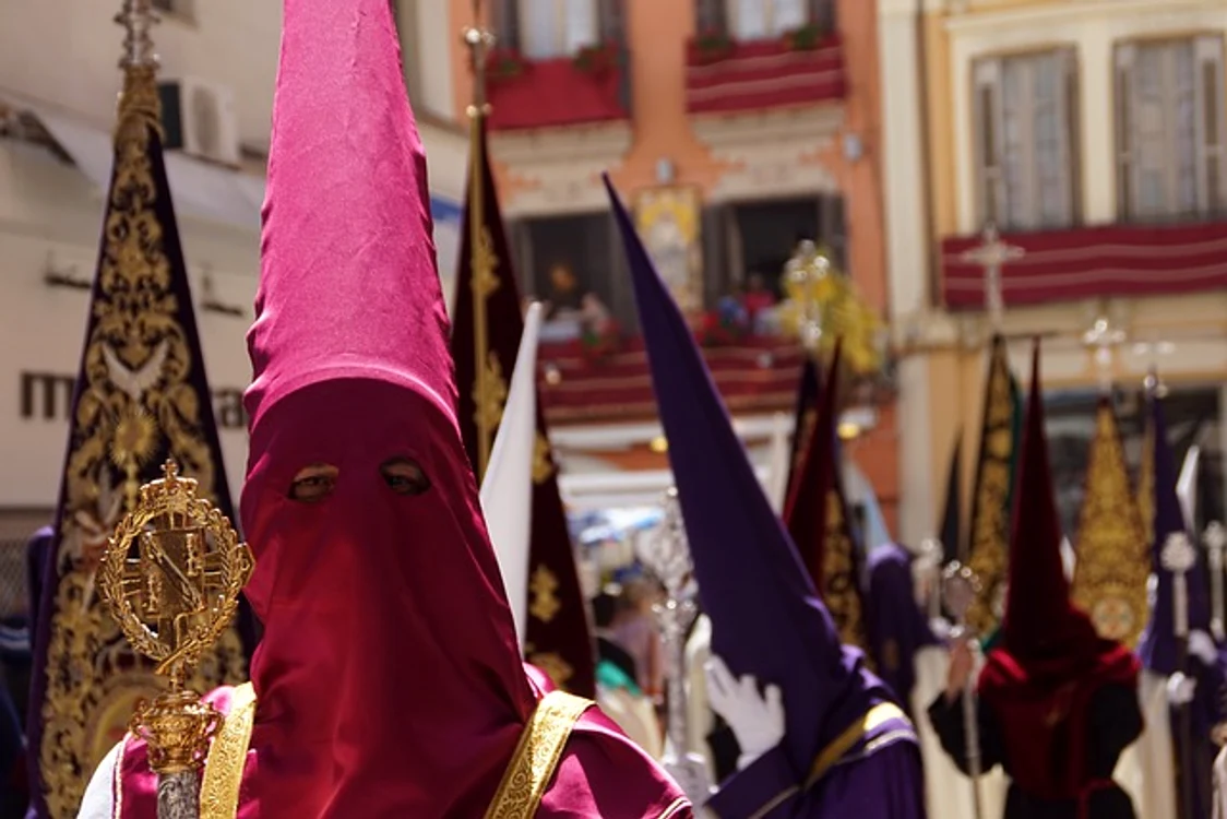 Procesiune din Săptămâna Mare în Magala, Spania. SURSA Pixabay