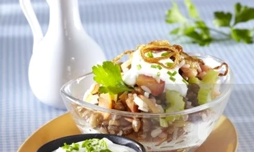 salata calda de cartofi cu linte 2 jpeg