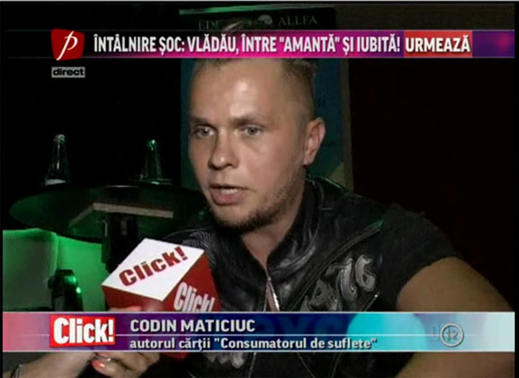Codin Maticiuc la lansarea cărţii "Consumatorul de suflete"