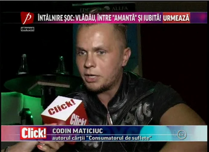 Codin Maticiuc la lansarea cărţii "Consumatorul de suflete"