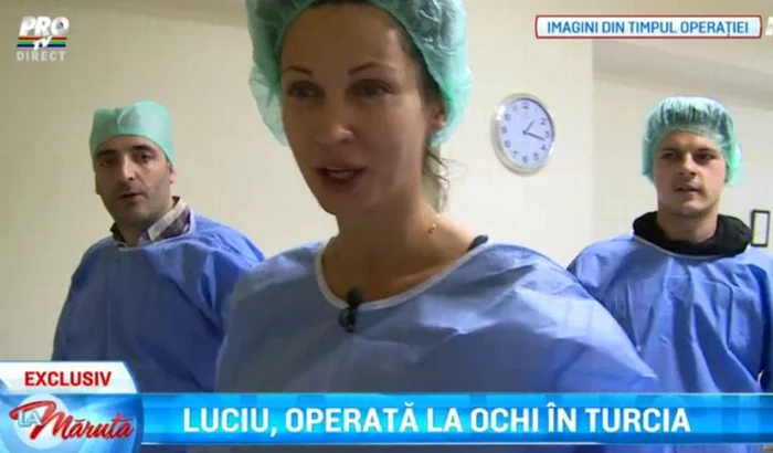 Bruneta a fost conştientă de durata intervenţiei