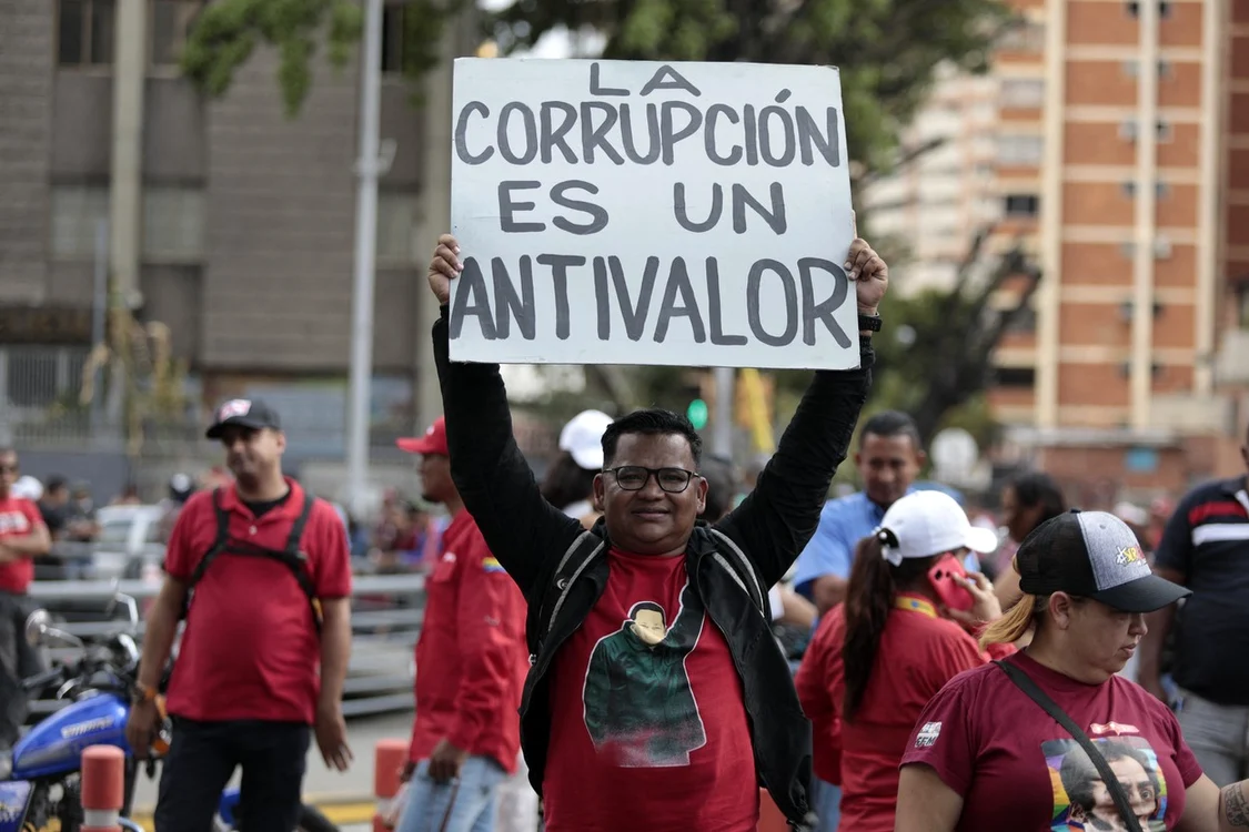 Susținători ai lui Maduro. FOTO Profimedia