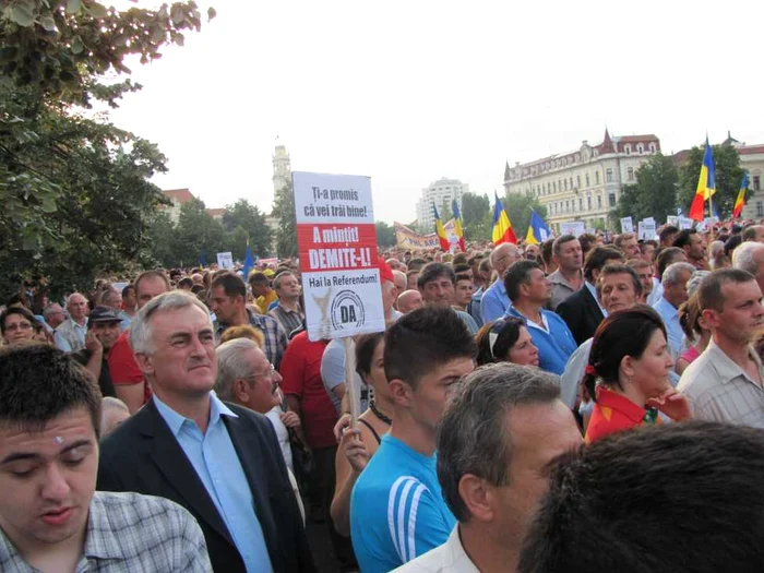 Miting anti Băsescu la Oradea