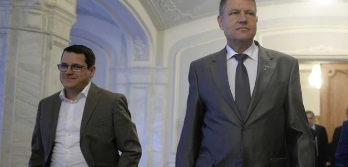 Preşedintele Klaus Iohannis şi proaspătul şef al SRI, Eduard Hellvig FOTO Mediafax