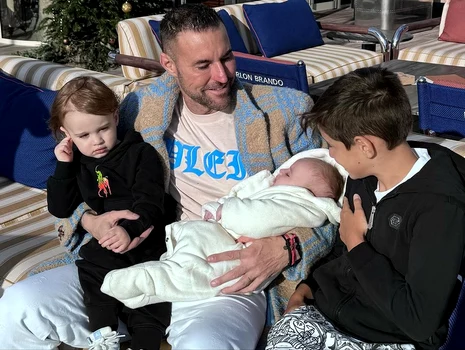 Philipp Plein și fiii săi, Romeo, Rocket și Rouge. FOTO: Instagram