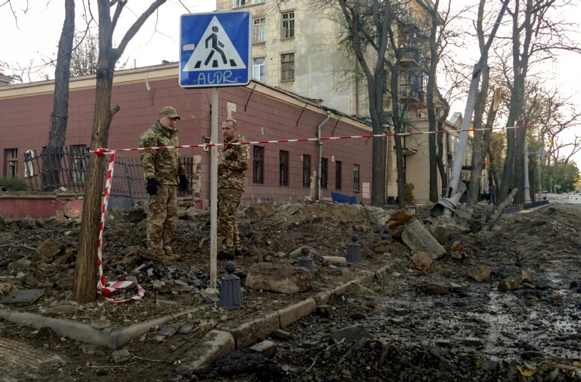 Consecințe ale unui atac cu drone în Odesa FOTO EPA-EFE