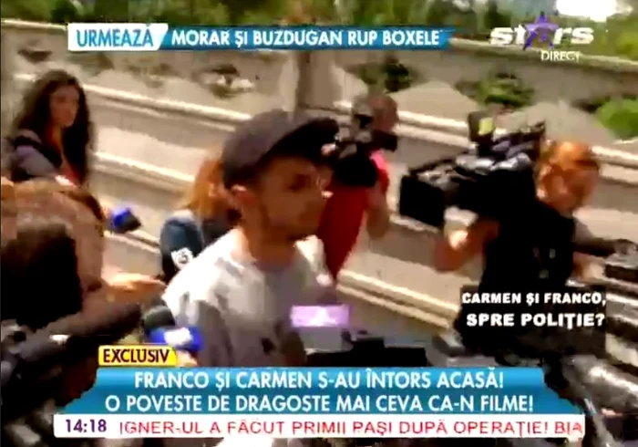 Carmen si Franco, la poliţie