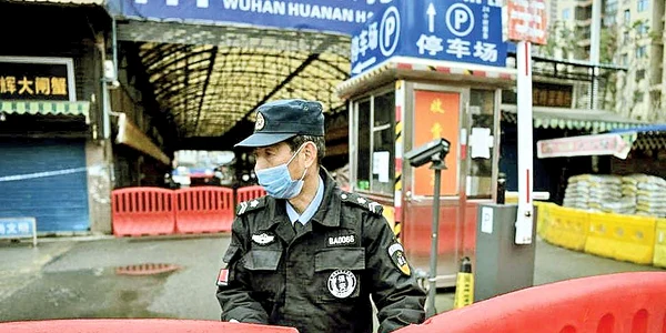 Piața de pește, fructe de mare și animale sălbatice din Wuhan de unde a pornit pandemia jpeg