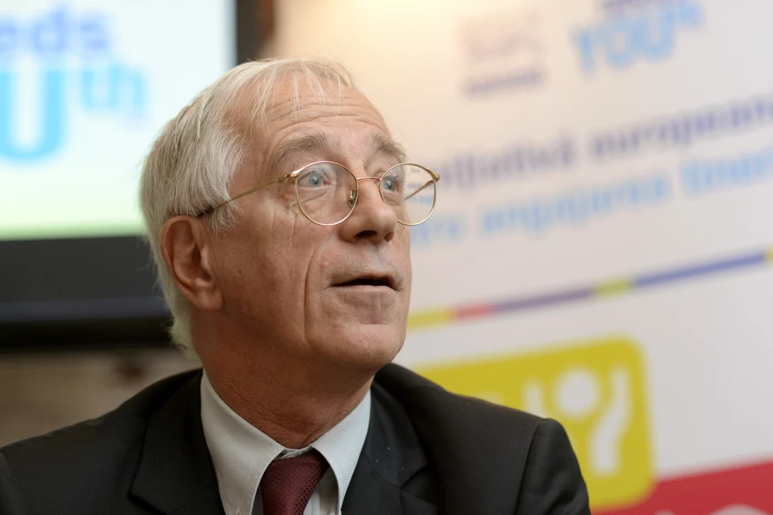 Herve De Froment, managerul general al companiei Nestle România, la o conferinţă de presă în Bucureşti FOTO Mediafax