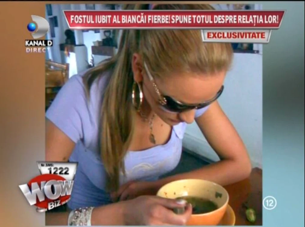 Bianca a fost la un restaurant cu Coco Păun, după cum pretinde acesta (captură: Kanal D)