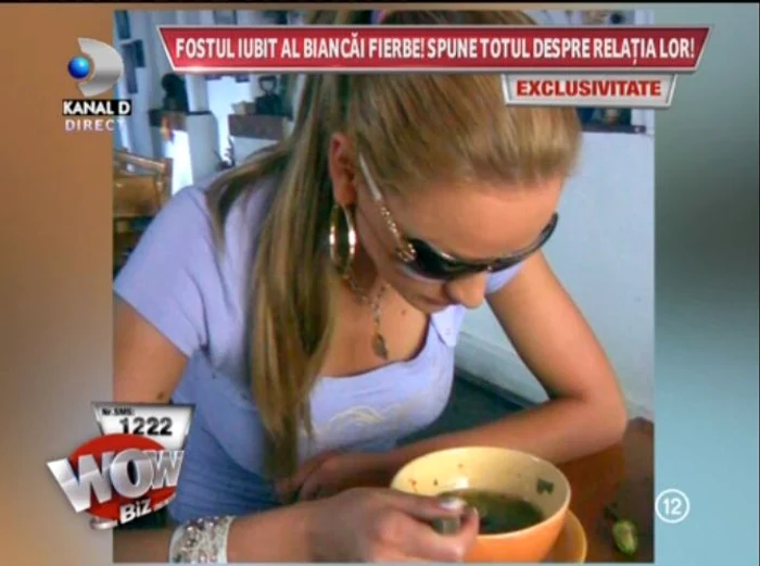 Bianca a fost la un restaurant cu Coco Păun, după cum pretinde acesta (captură: Kanal D)