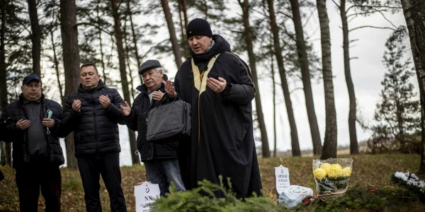 Inmormantare a unui migrant la Bohotniki in Polonia FOTO EPA-EFE
