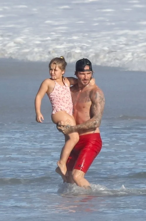 *PREMIUM EXCLUSIVE* David Beckham hits beach with his kids in Malibu jpeg