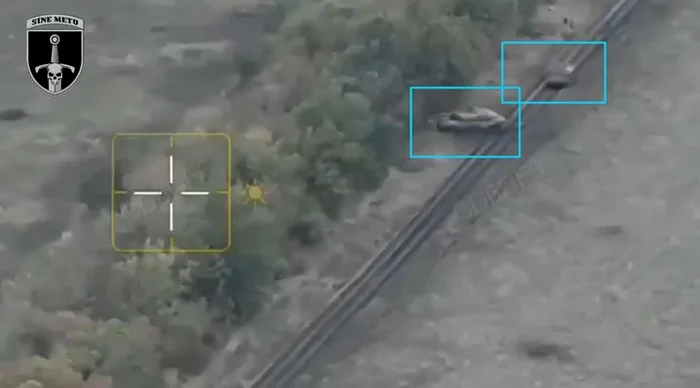 Tancuri Leopard distrug tranșeele rusești pe frontul din Donețk FOTO via Euromaidan Press