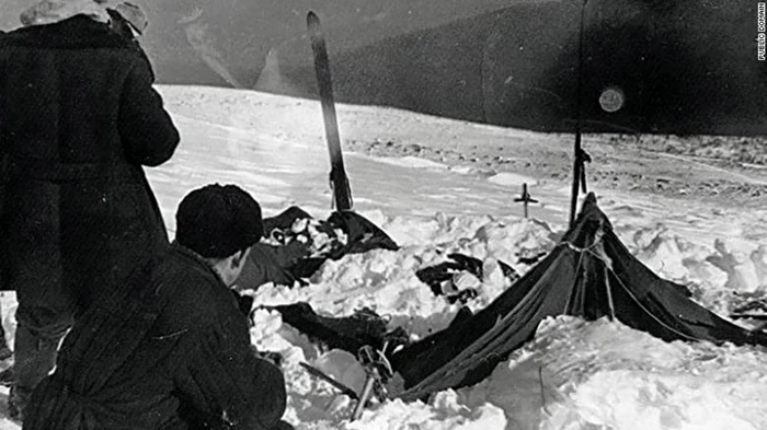 Tabara alpinistilor gasiti morti in Muntii Ural în 1959 FOTO Arhiva