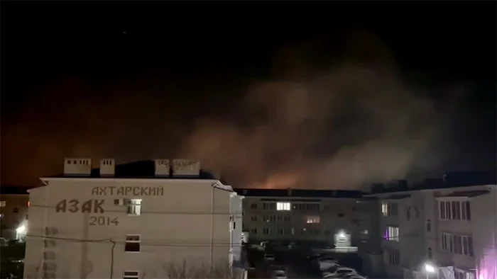 Forțele armate ucrainene au lansat un atac de noapte împotriva aeroportului FOTO: X