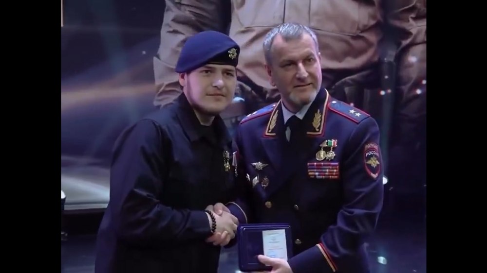 Chechen leader's son awarded by traffic police months after fatal crash